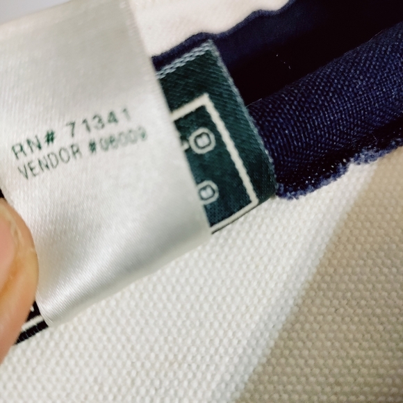 Rare Vintage LL Bean Heavy Canvas Two-Tone Yellow  Blue Trim Boat & Tote Bag USA - Picture 11 of 11